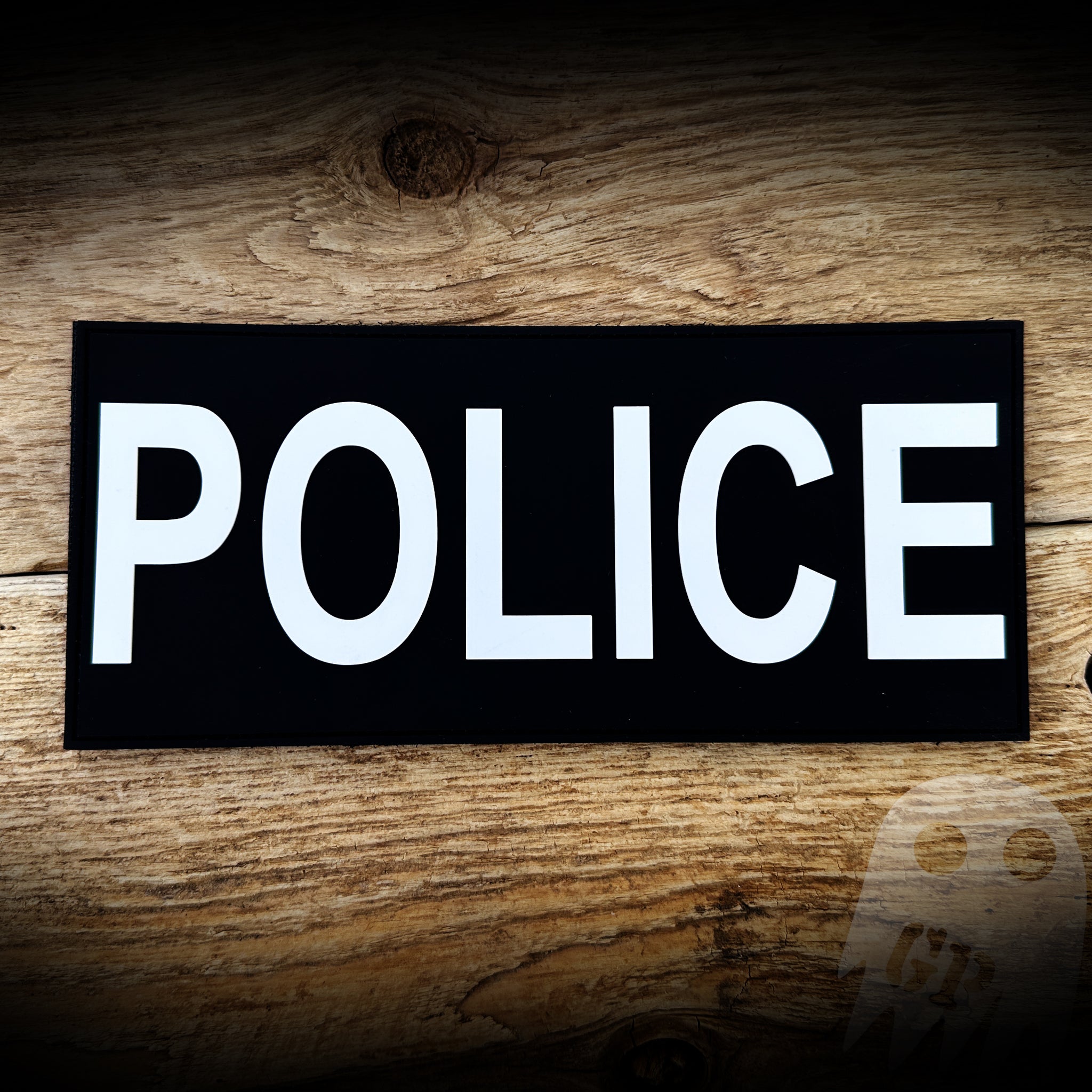 POLICE Outer Carrier Back PVC Patch - TWO SIZES AVAILABLE