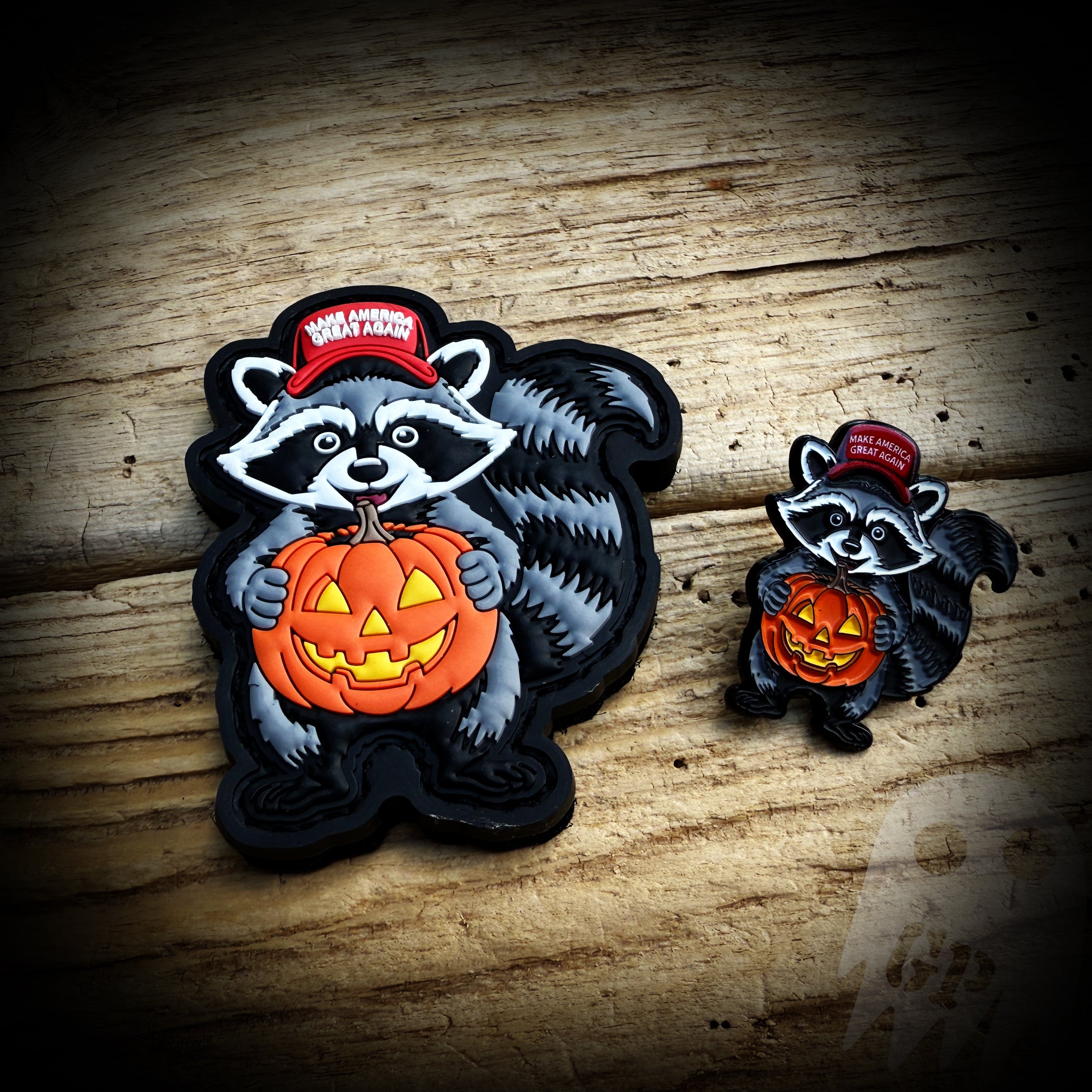 Halloween Make America Great Again Raccoon - Pin and PVC available