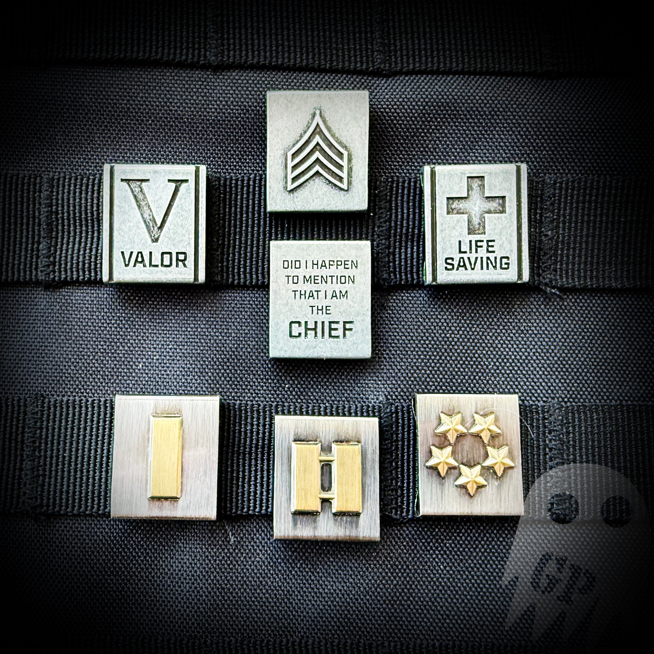 Police Rank and Award Molle Clips