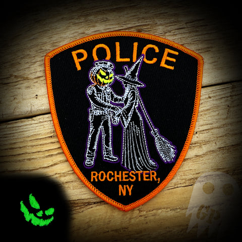 2024 Halloween - Rochester, NY PD 2024 Halloween Patch - Glow in the dark