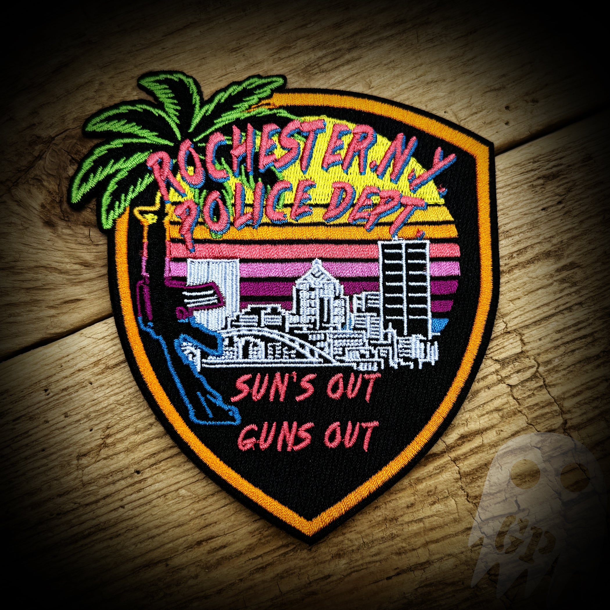 Suns out Guns Out - Rochester, NY PD Suns out Guns Out Patch – GHOST PATCH