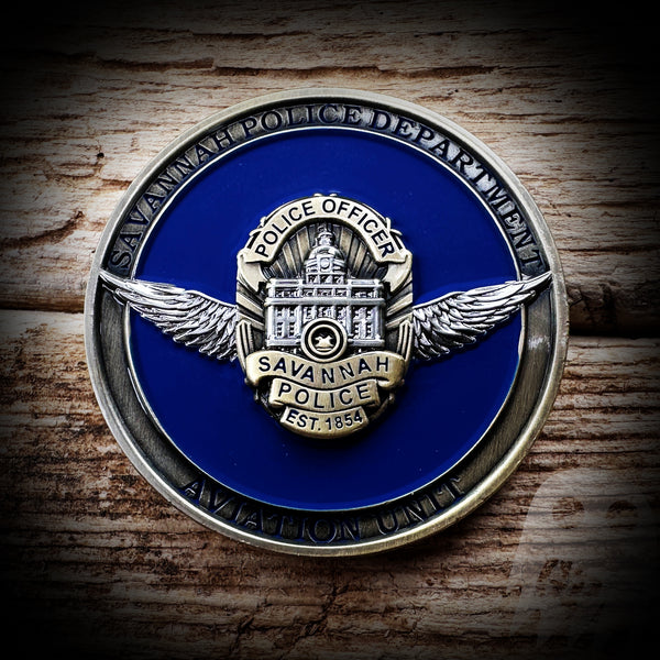 Savannah, GA PD Aviation Unit Challenge Coin - Authentic
