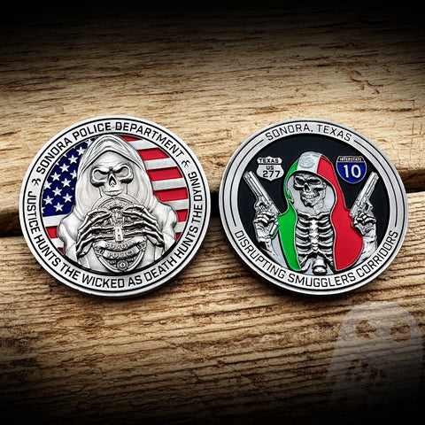 Sonora, TX PD Mexico Smuggler Disrupter Coin