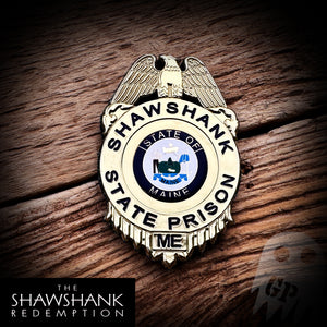 BADGE - Shawshank State Prison Guard Replica Badge - FlexShield with velcro
