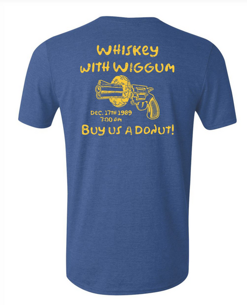 T-Shirt - Springfield PD Whiskey with Wiggum - The Simpsons