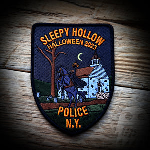 POLICE - Sleepy Hollow, NY PD 2023 Halloween Patch - Limited/Authentic POLICE POLICE POLICE
