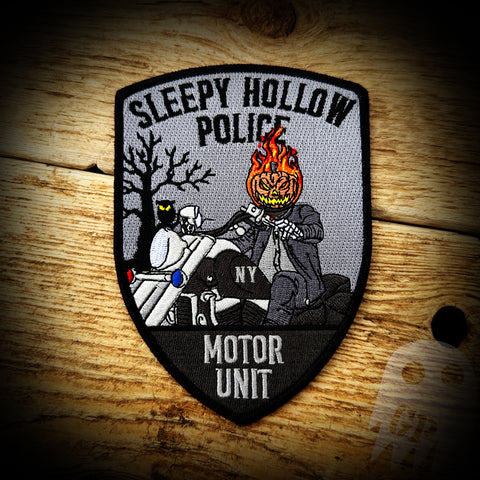Motor Unit - Sleepy Hollow NY Police Department Motor Unit Patch - Authentic
