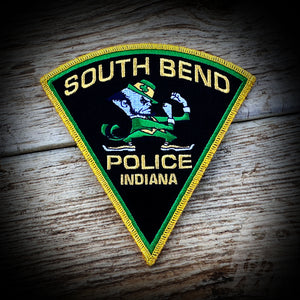 2024 BLACK BACKGROUND South Bend, IN Police Department 2024 St. Patrick's Day Patch