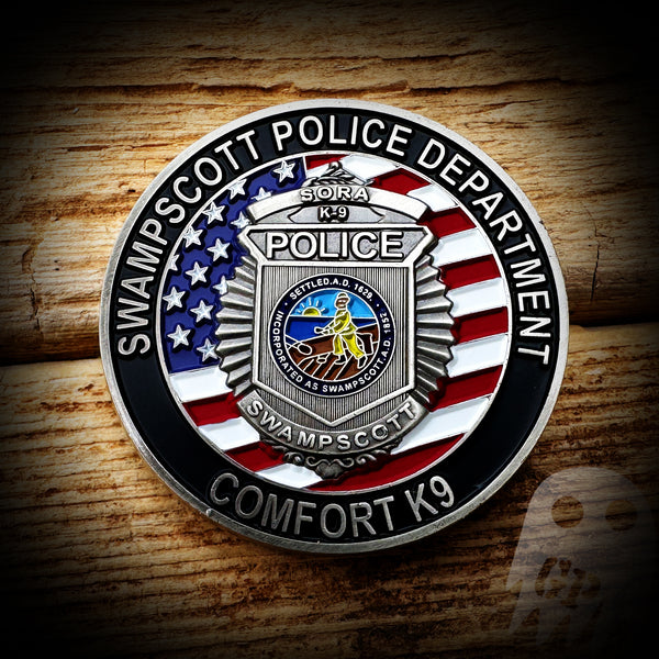 COIN - Swampscott, MA PD Comfort K9 Coin - Authentic