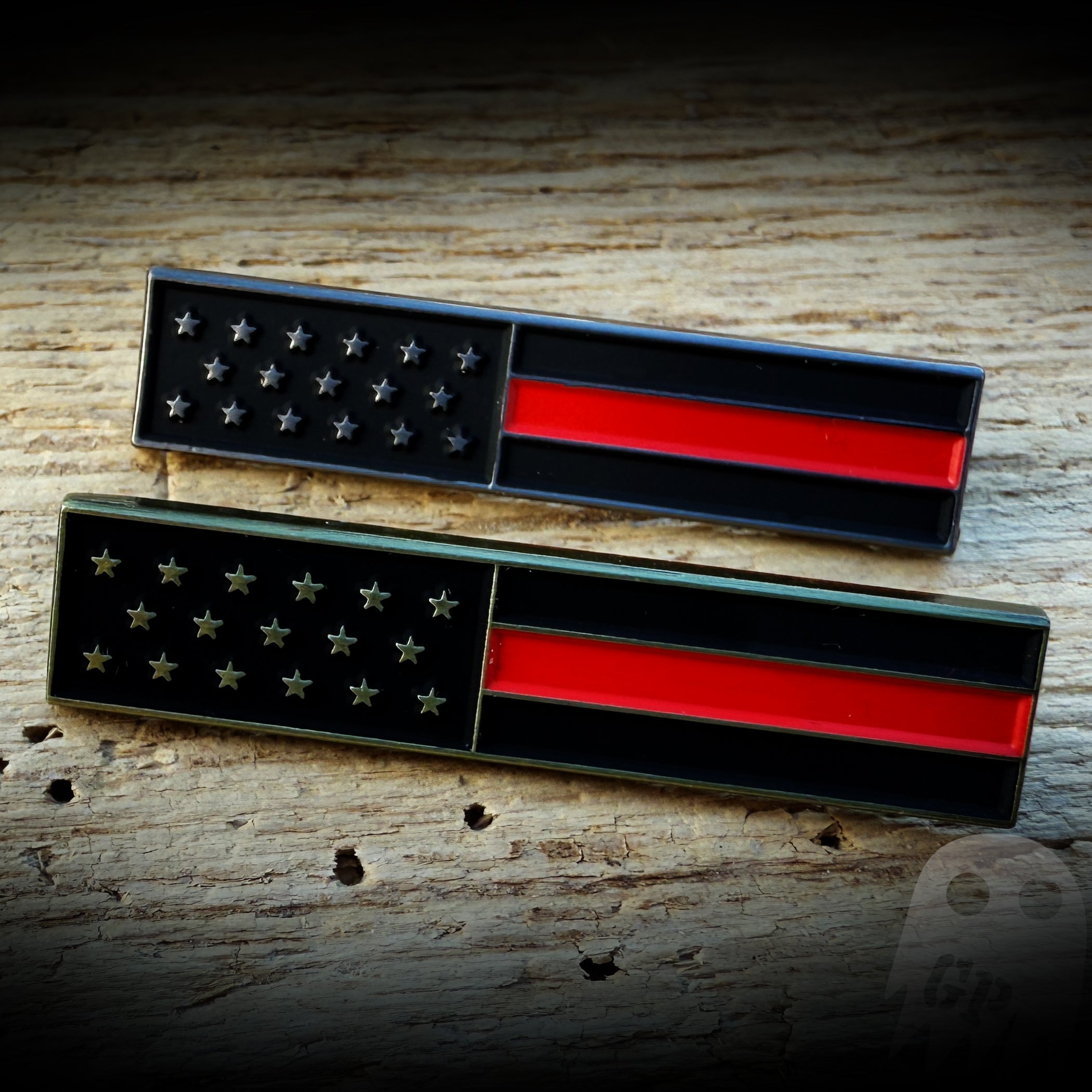 Red - Thin Red Line American Flag Insignia Bar Pin