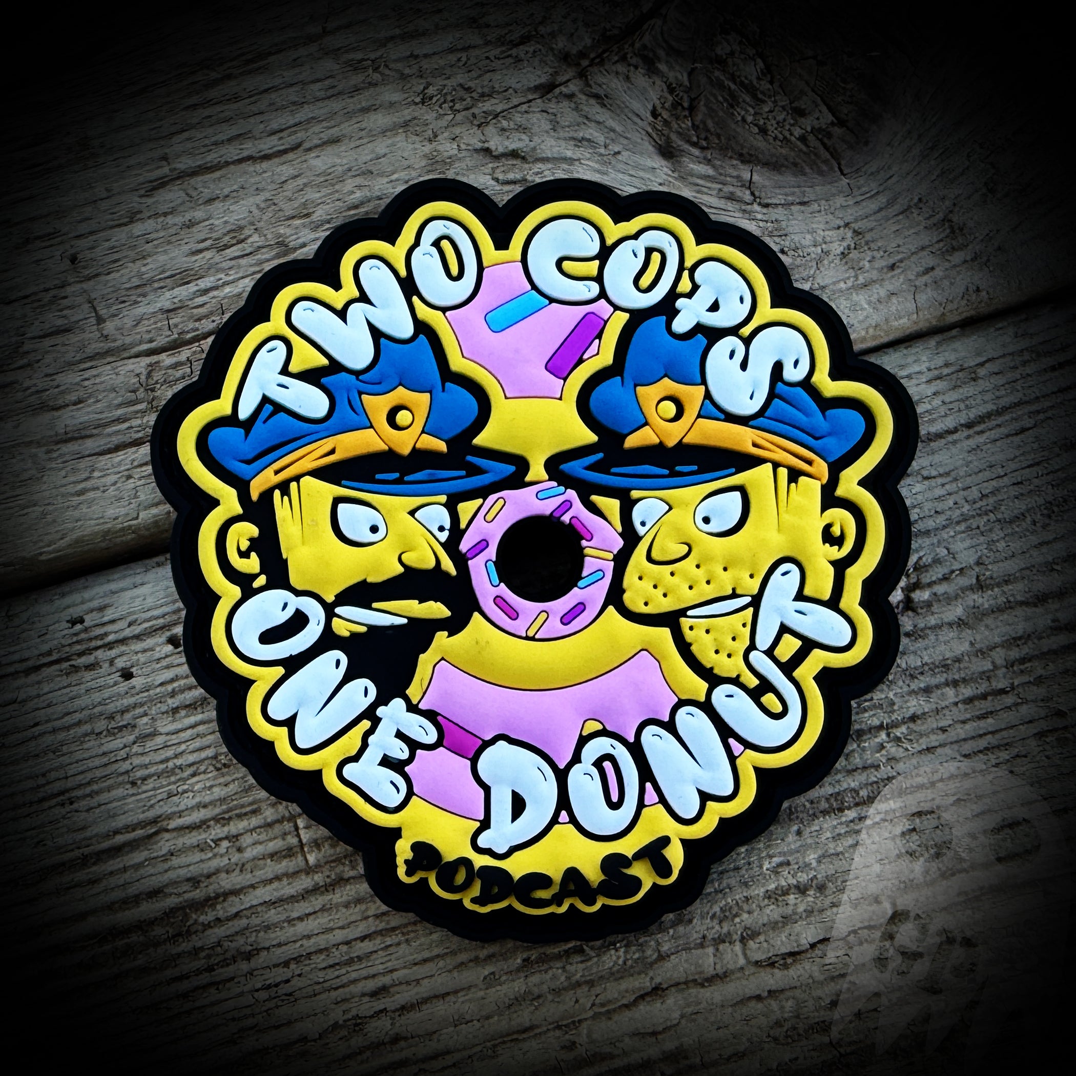 PVC - Two Cops, One Donut PVC Patch