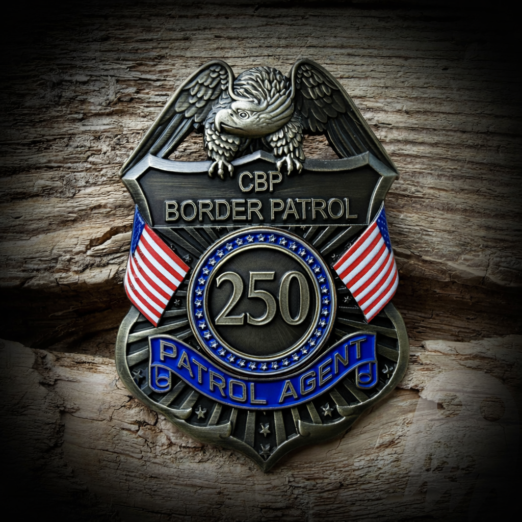 BADGE 250th America - US Border Patrol 250th Anniversary of America Badge