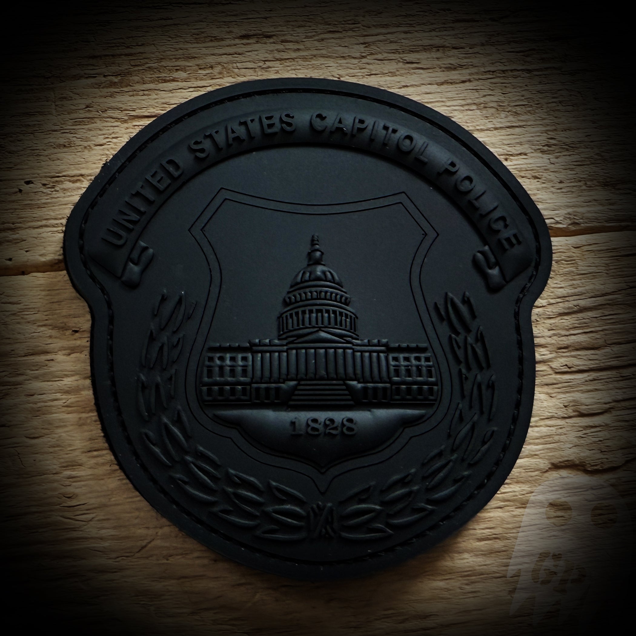 BLACKED OUT PVC - US Capitol Police Blacked Out PVC Patch