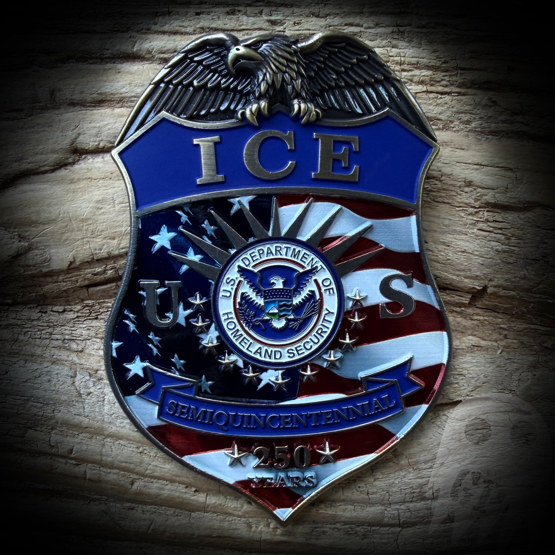 ICE 250th America - US DHS ICE 250th Anniversary of America Badge