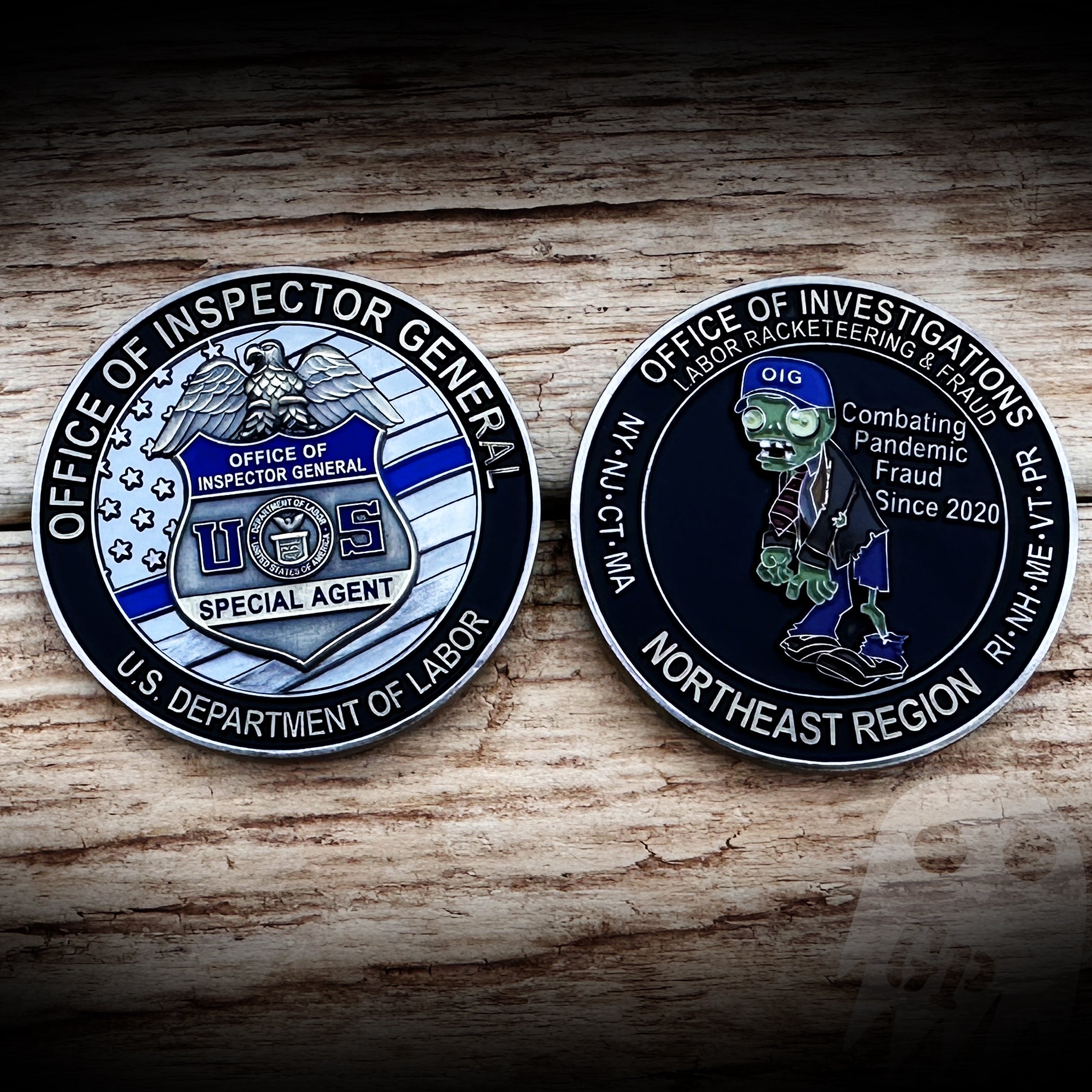 US Office Of Inspector General - Labor and Racketeering Fraud - Northeast Region Coin