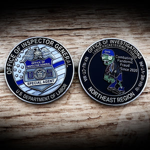 US Office Of Inspector General - Labor and Racketeering Fraud - Northeast Region Coin