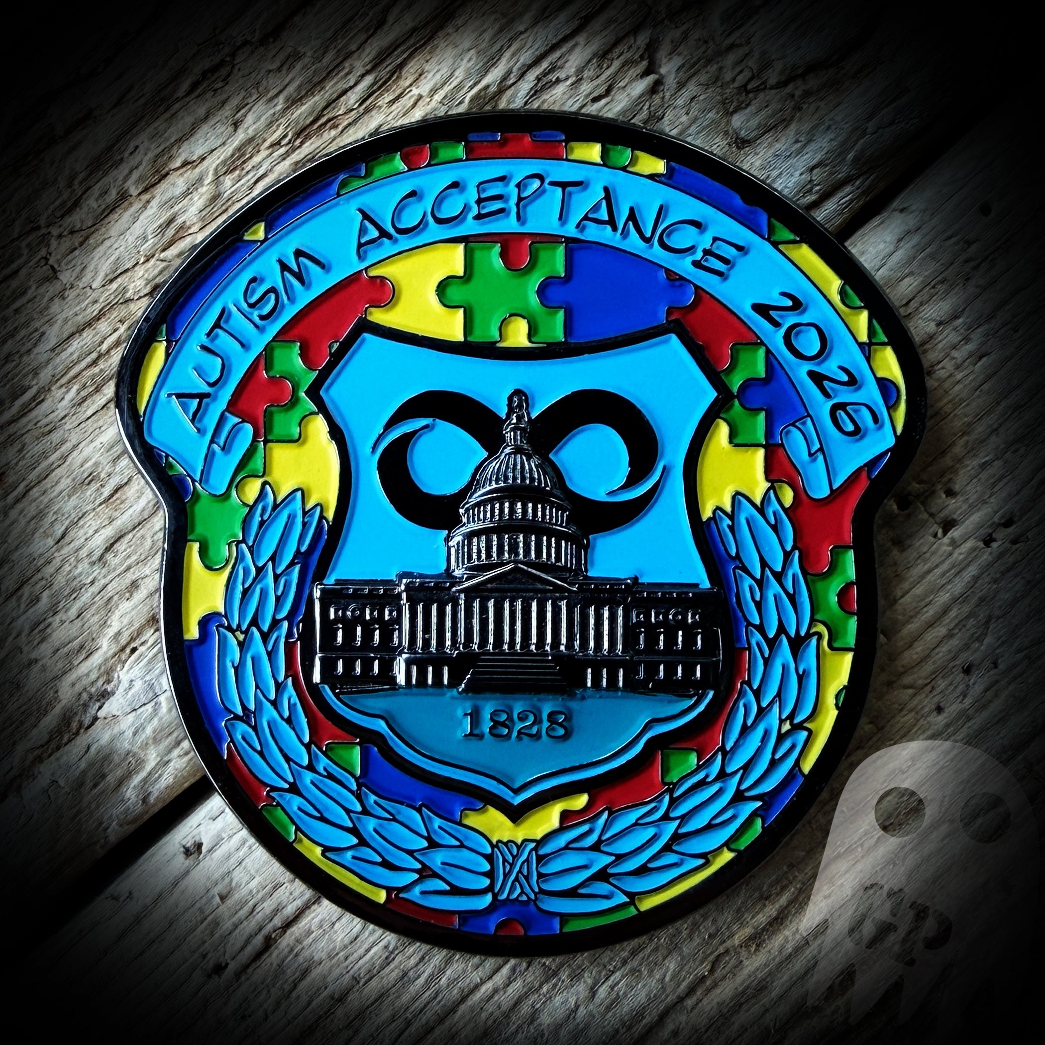 2026 Autism COIN - US Capitol Police 2026 Autism Coin – GHOST PATCH