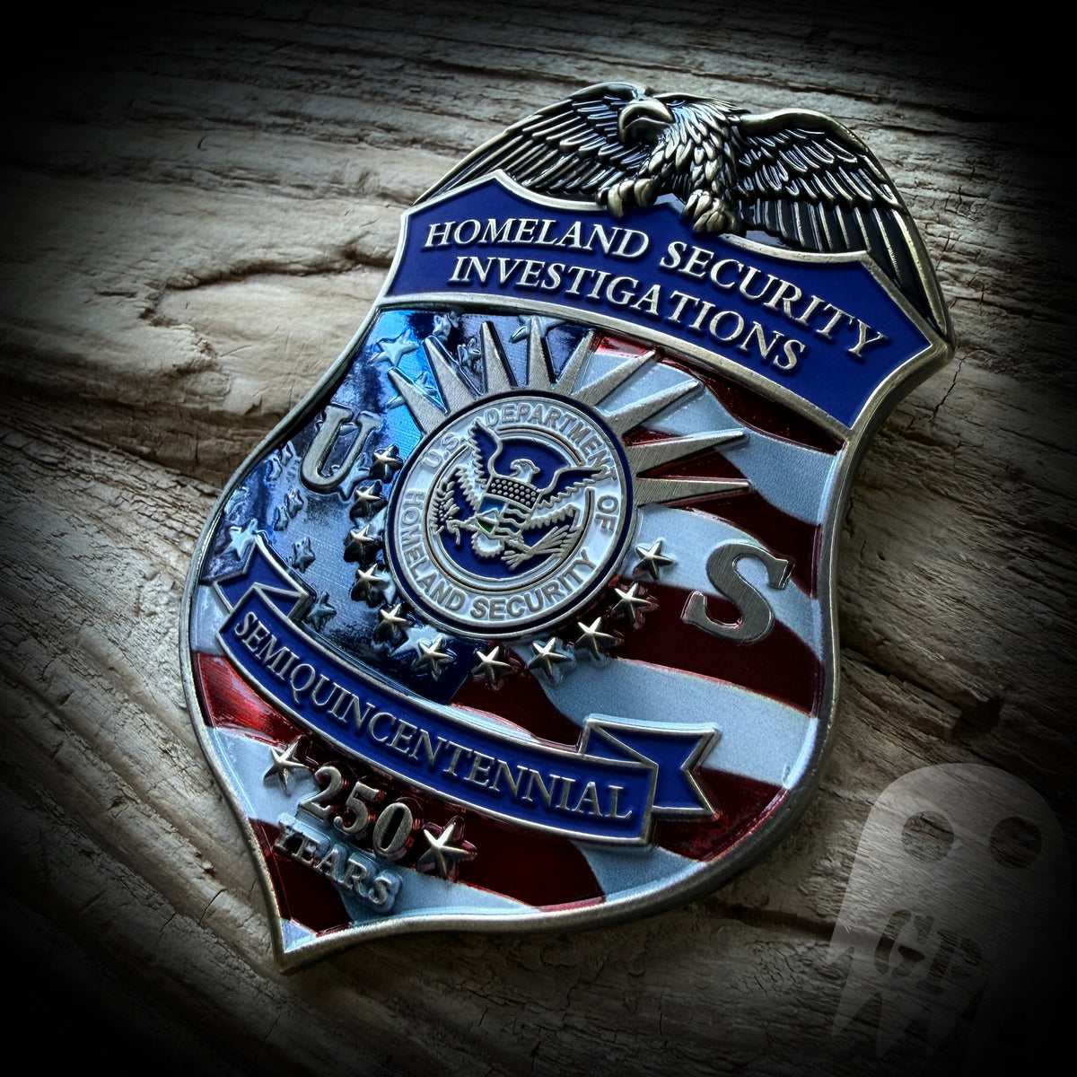 Dhs Patch HSI 250th America - US DHS HSI 250th Anniversary of America Badge ...