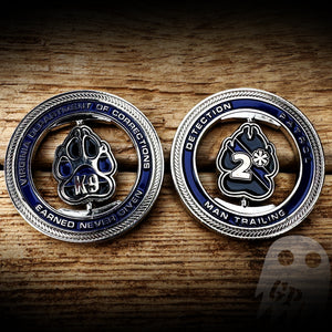 Virginia Department of Corrections K9 Coin - Authentic - Spinner