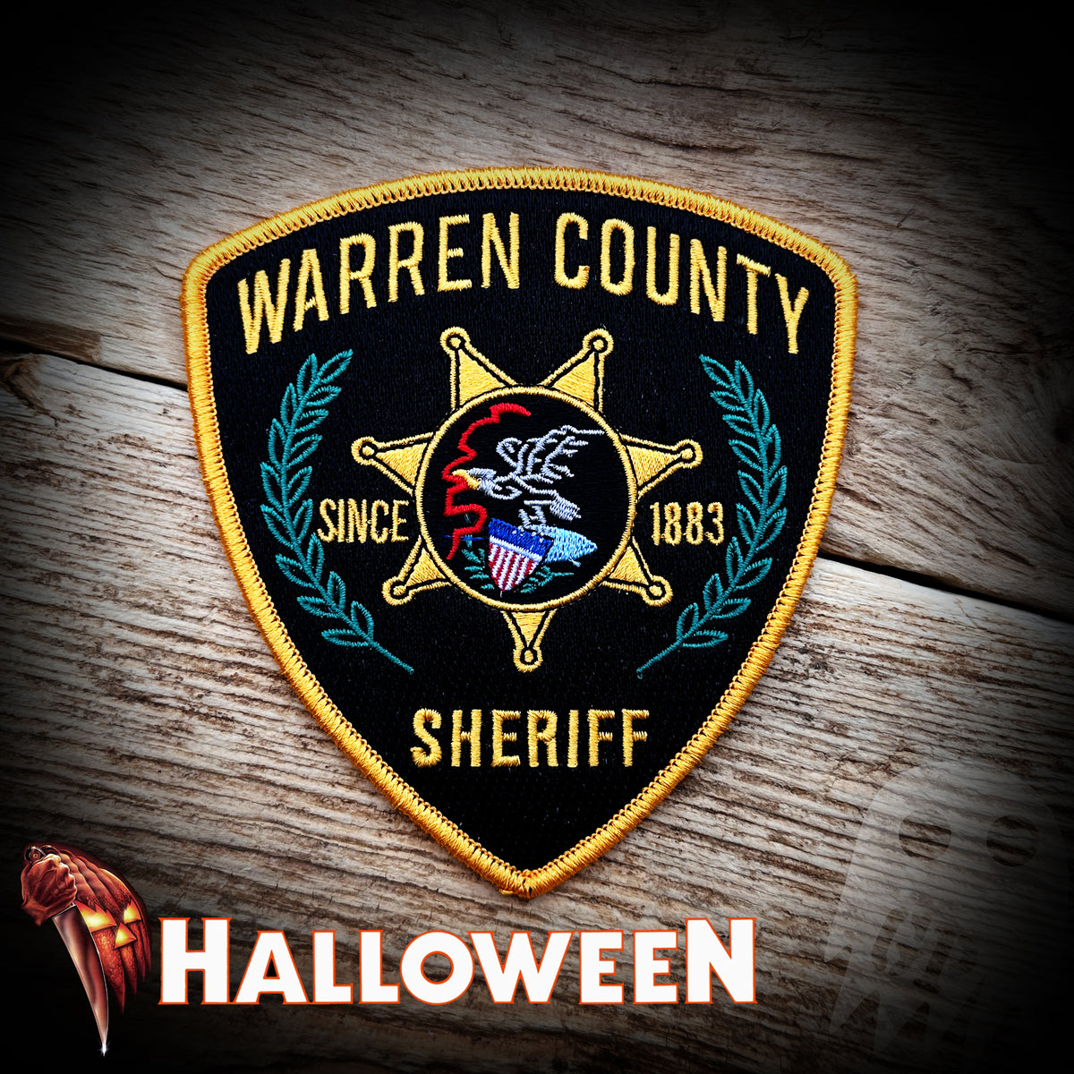 82 Warren County Sheriff Replica Patch Halloween movie GHOST PATCH