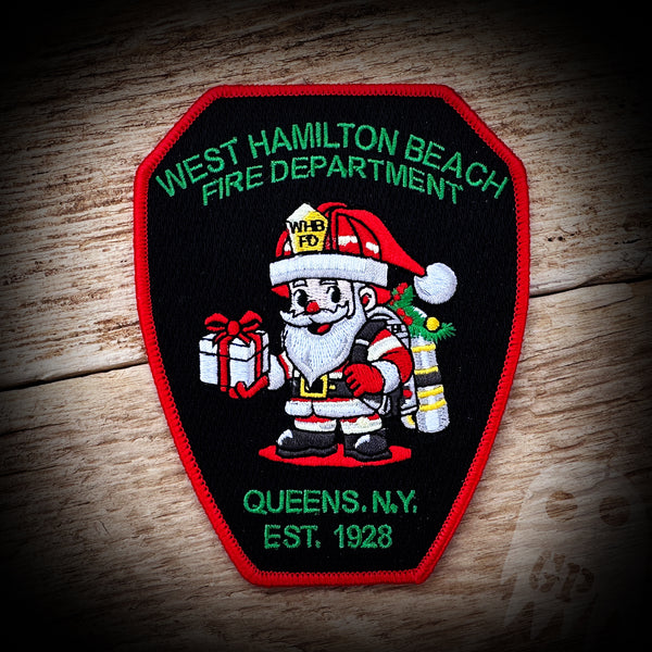 CHRISTMAS - West Hamilton Beach, NY FD 2023 Christmas patch - TWO PACK