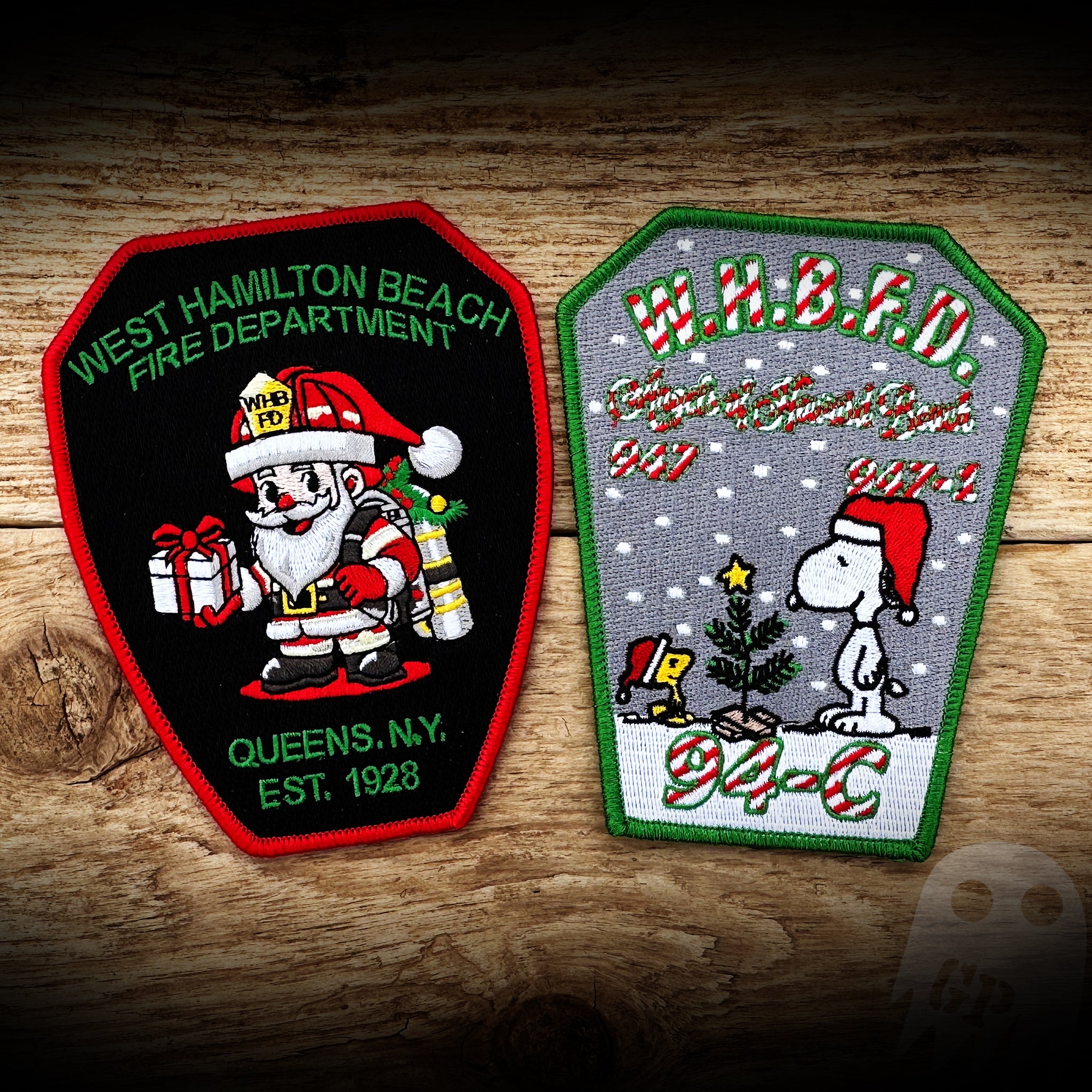 CHRISTMAS - West Hamilton Beach, NY FD 2023 Christmas patch - TWO PACK