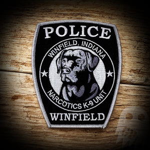 PATCH - Winfield, IN PD K9 PATCH - Authentic