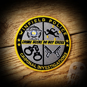 PATCH - Winfield, IN PD Criminal Investigations Patch - Authentic