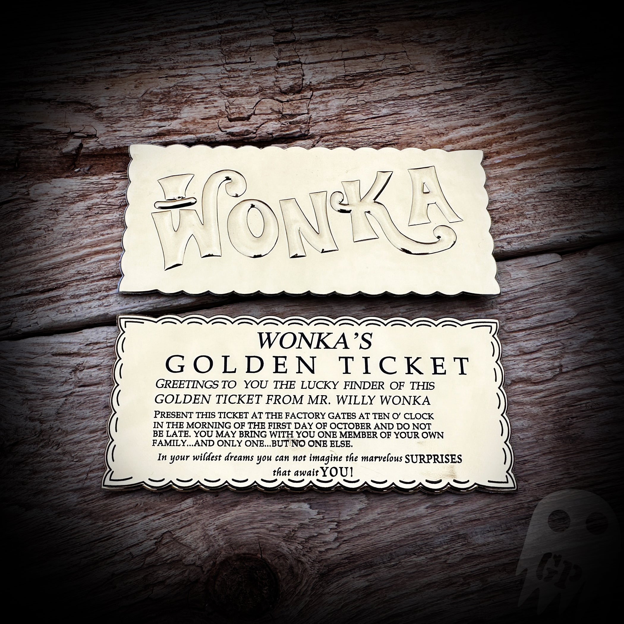 1971 Golden Ticket - Willy Wonka & the Chocolate Factory