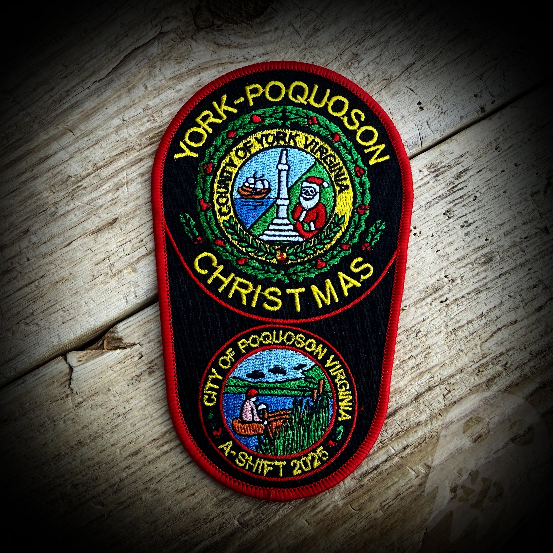 2025 Christmas - York Poquoson County, VA Sheriff A-Shift 2025 Christmas Patch