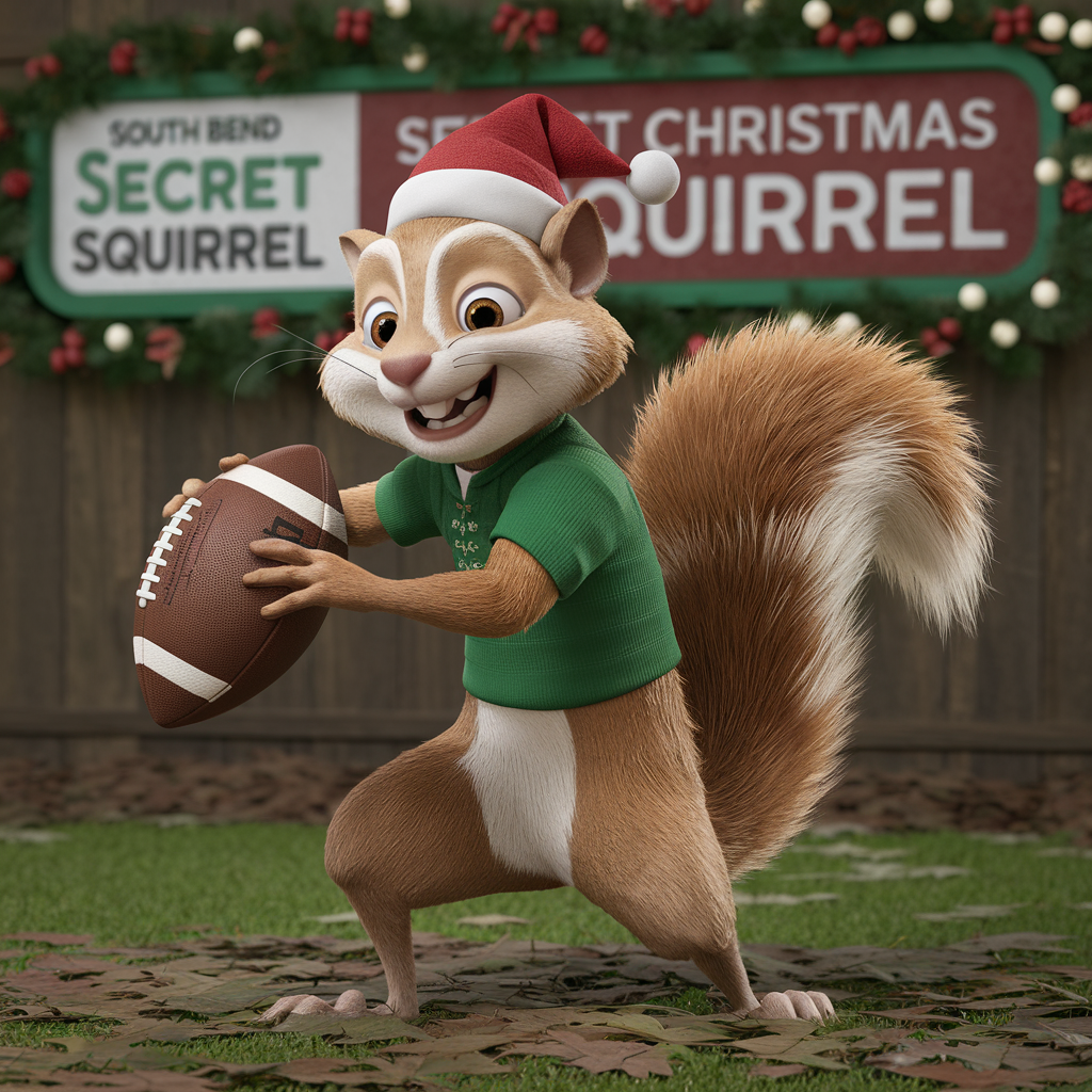 2024 Christmas - South Bend, IN PD 2024 Christmas Patch SECRET SQUIRREL (NOT PHOTO SHOWN)