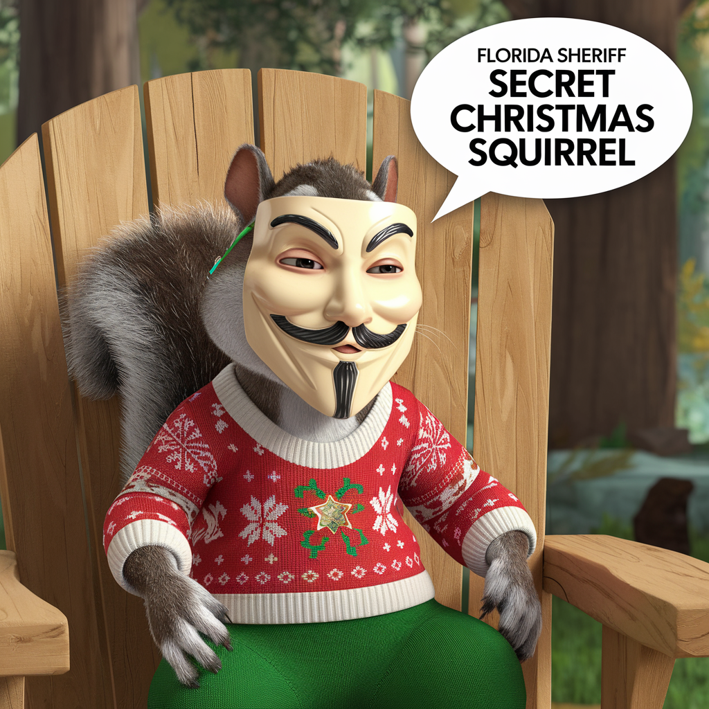 2024 Christmas - Florida Sheriff's Office 2024 Christmas Patch SECRET SQUIRREL (NOT PHOTO SHOWN)