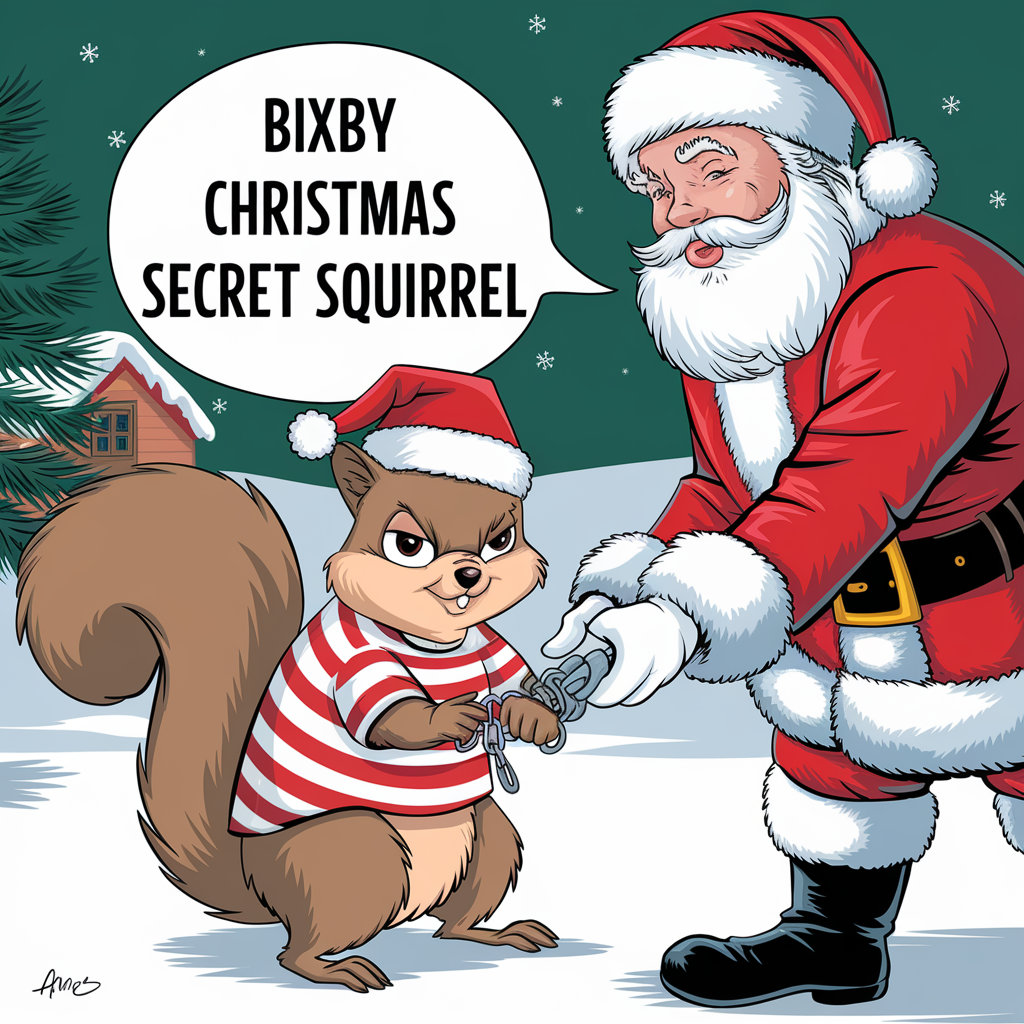 2024 Christmas - Bixby, OK PD 2024 Christmas Patch SECRET SQUIRREL (NOT PHOTO SHOWN)