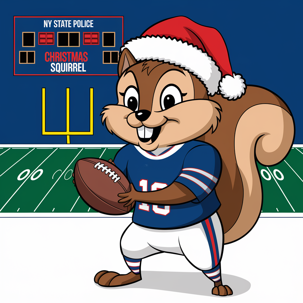 BILLS 2024 Christmas - New York State Police 2024 Christmas Patch SECRET SQUIRREL BILLS (NOT PHOTO SHOWN)