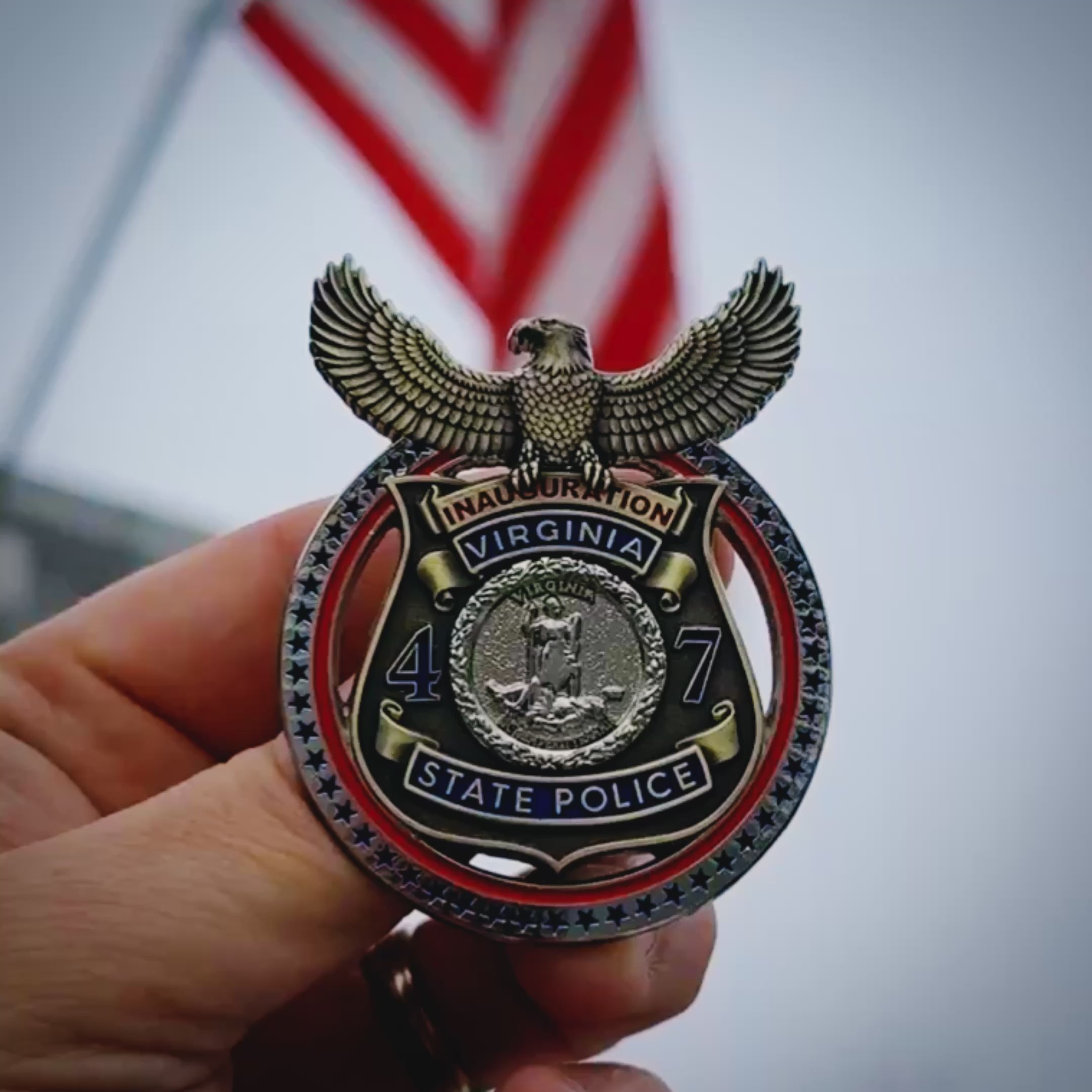 Inauguration Badge - Virginia State Police Commemorative 2025