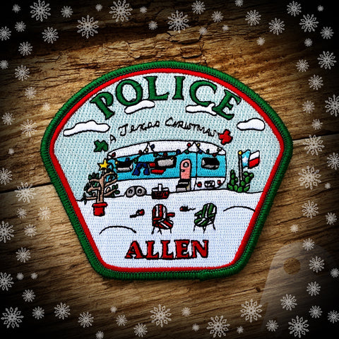 Allen, TX PD 2022 Christmas Patch - Authentic and limited! - A TEXAS CHRISTMAS