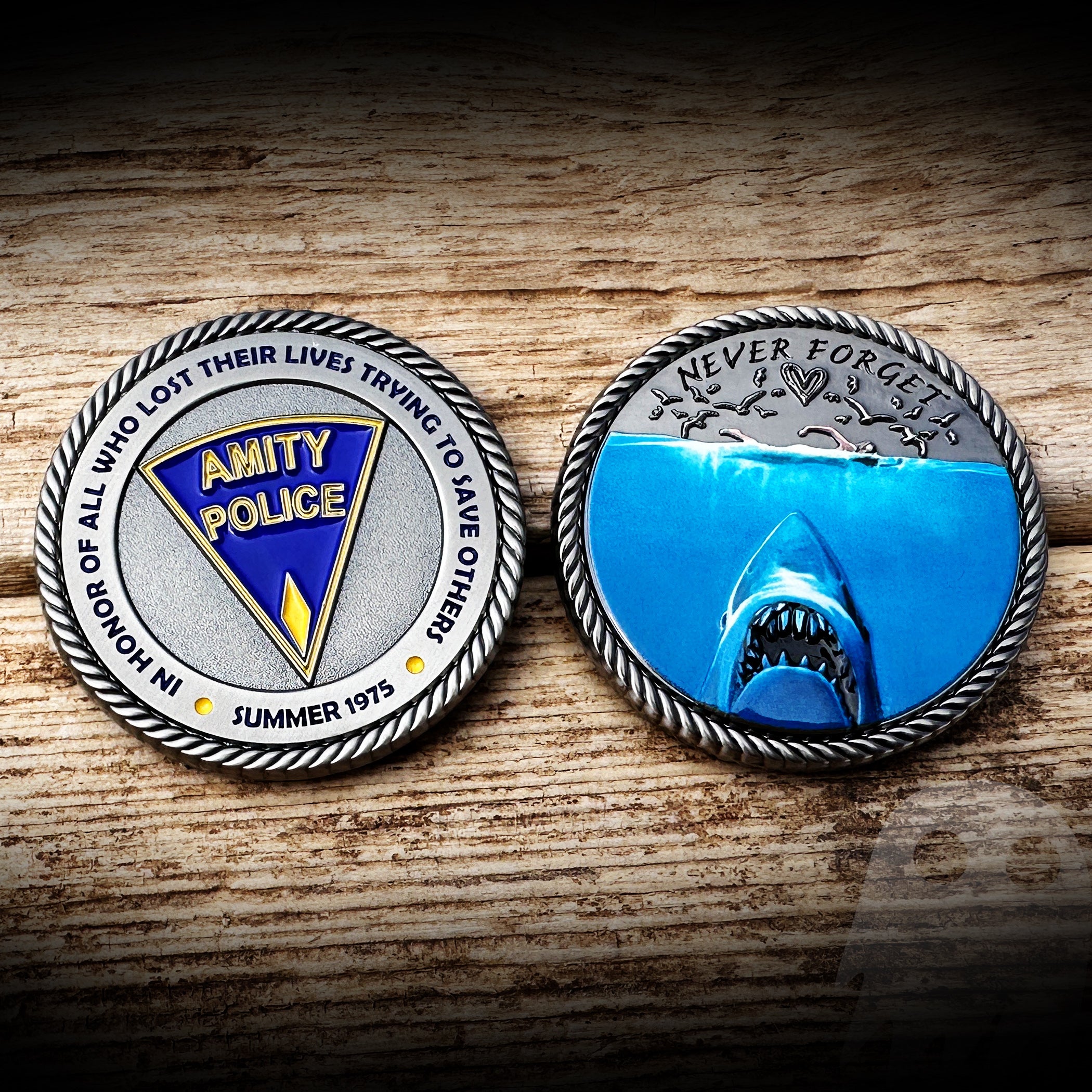 COIN - Amity Police Department Memorial Coin - Jaws