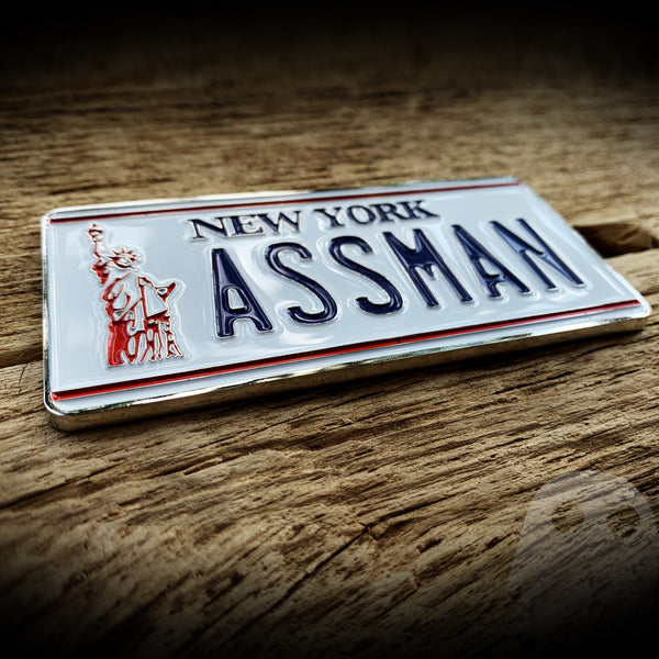 ASSMAN - Seinfeld Auto Badge License Plate