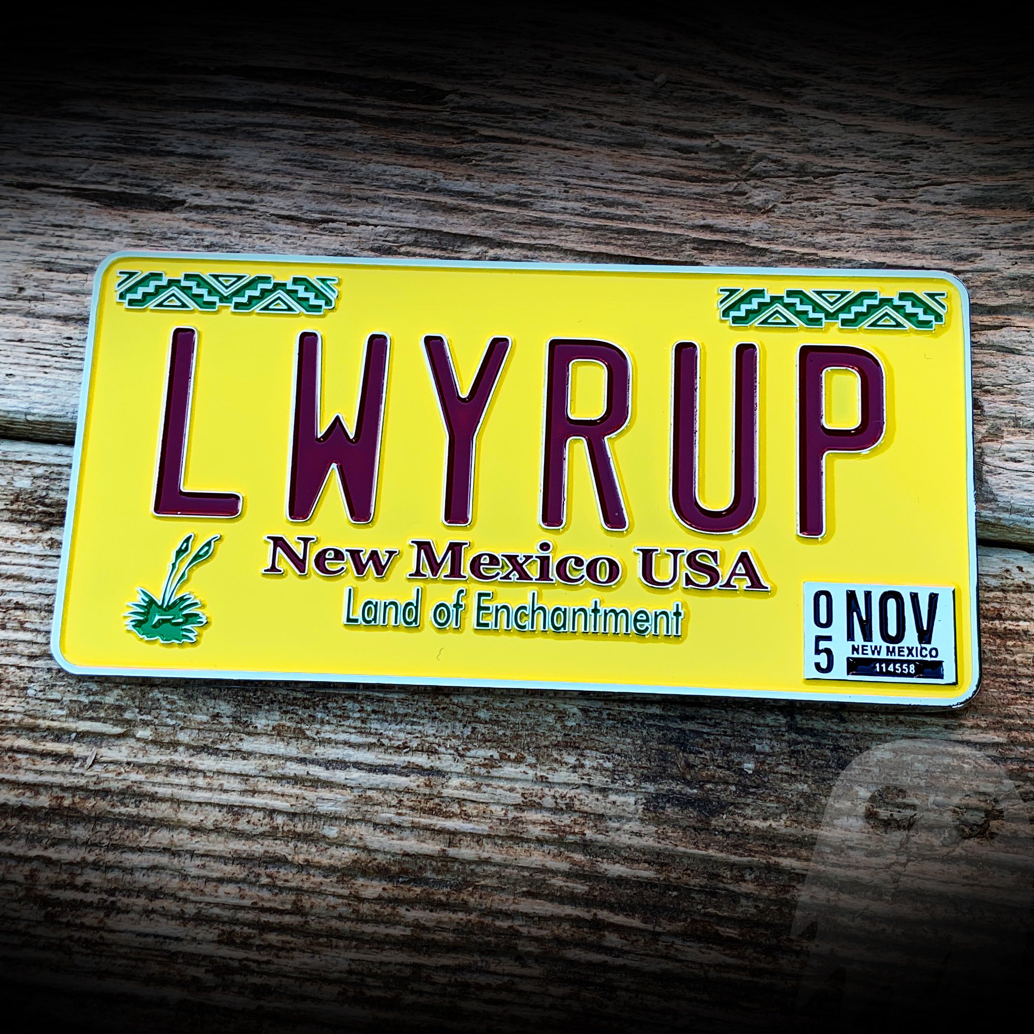 LWYRUP - Better Call Saul / Breaking Bad License Plate Auto Badge