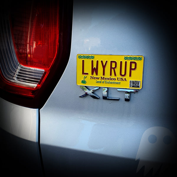 LWYRUP - Better Call Saul / Breaking Bad License Plate Auto Badge
