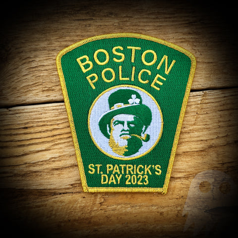 Boston, MA Police Department 2023 St. Patrick's Day Patch - LIMITED AUTHENTIC
