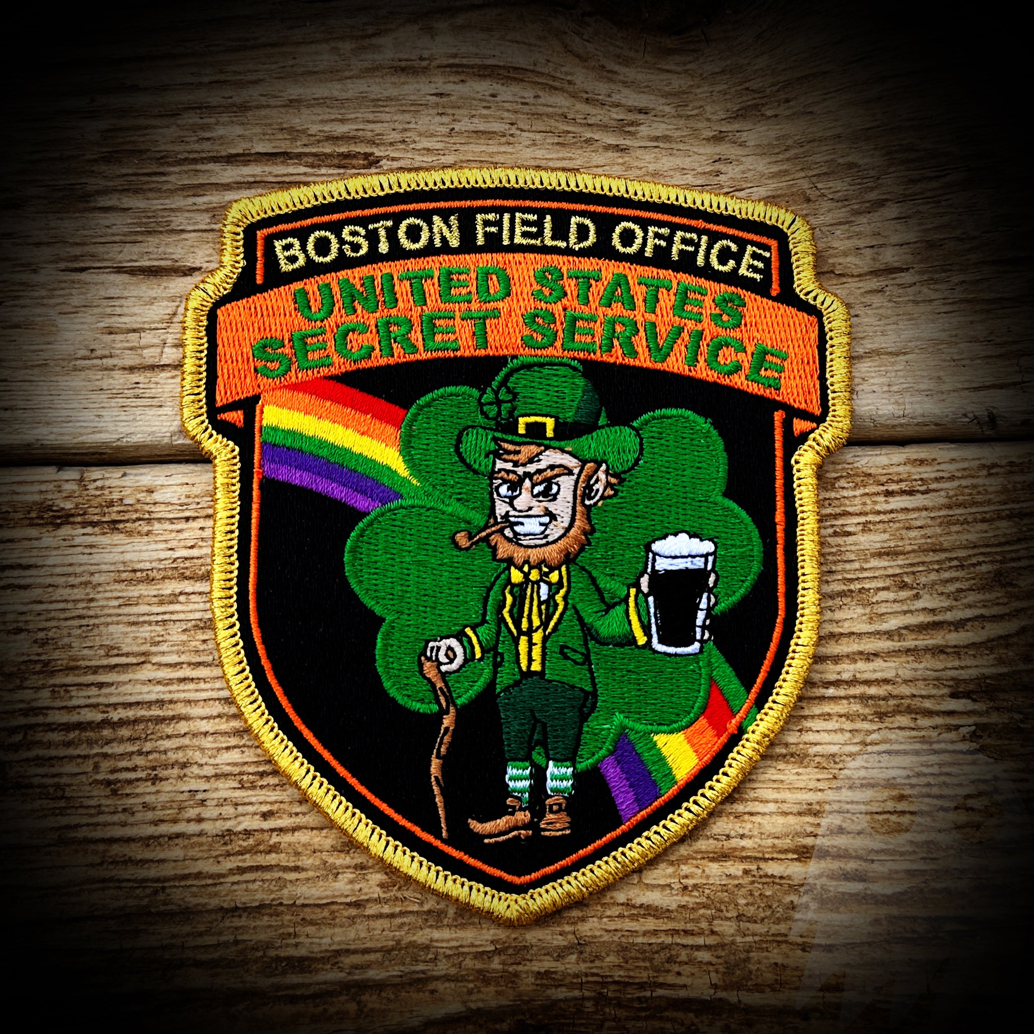 United States Secret Service, Boston, MA Field Office 2023 St. Patrick's Day Patch - LIMITED AUTHENTIC