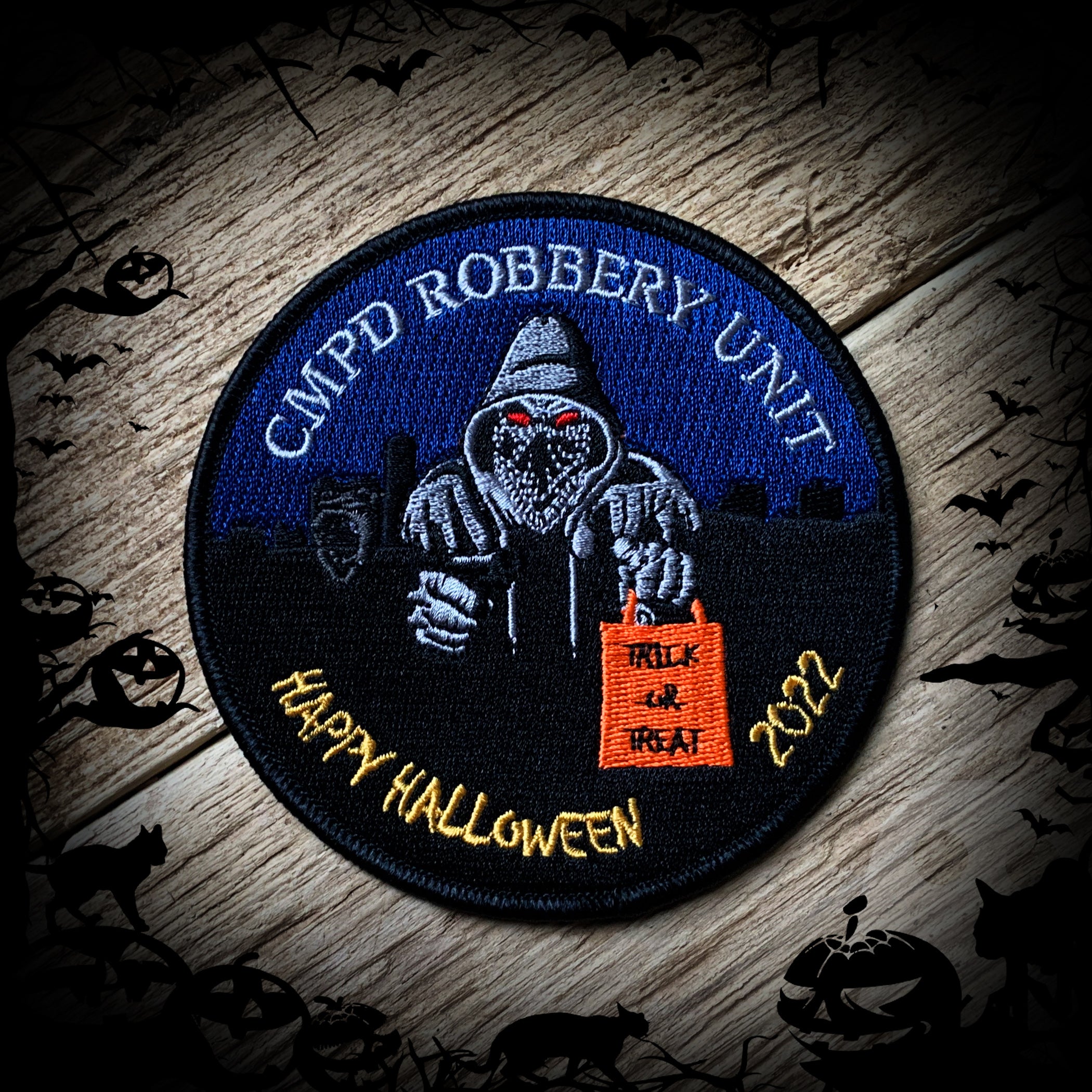 Charlotte - Mecklenburg, NC PD Robbery Unit 2022 Halloween Patch - LIMITED AUTHENTIC