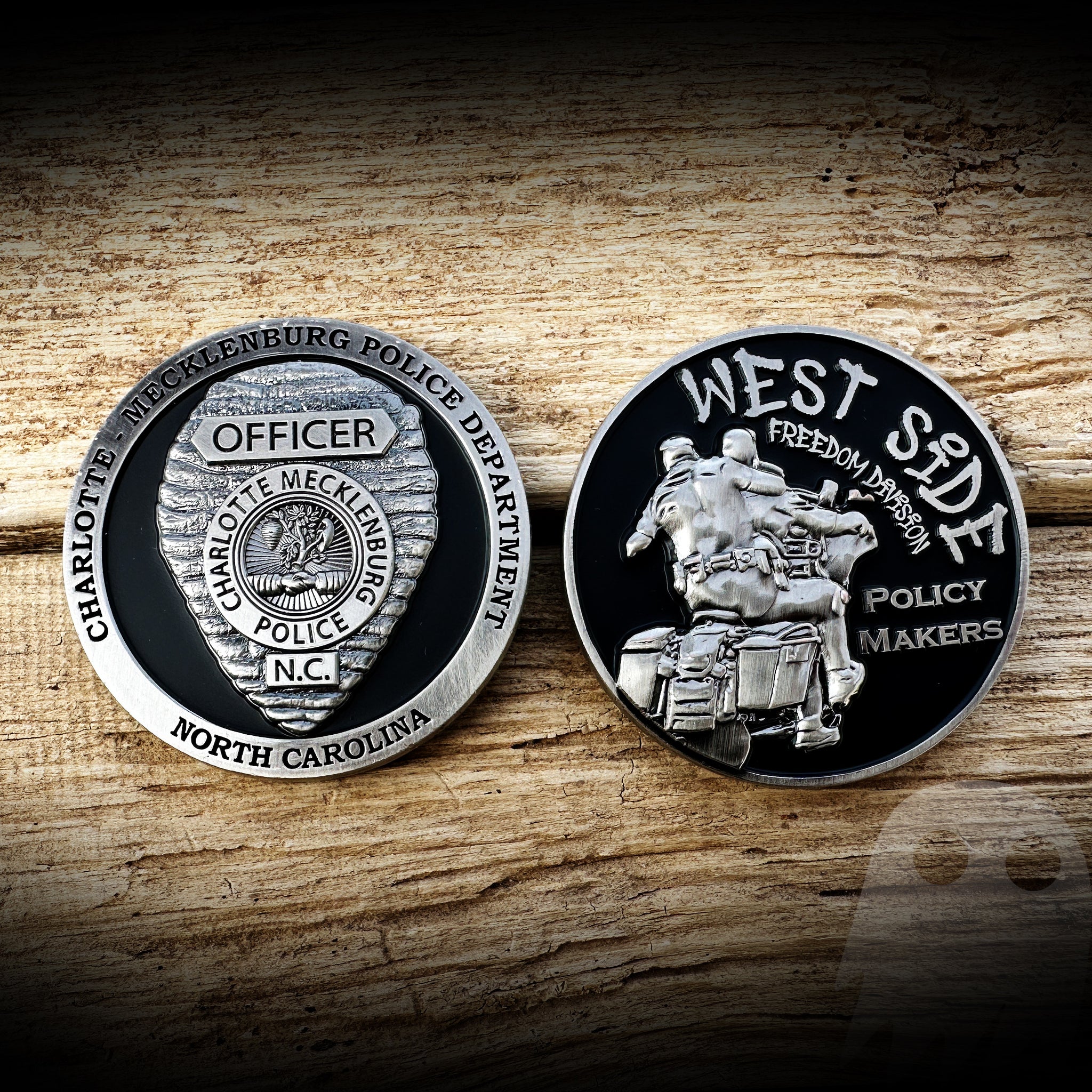 Charlotte - Mecklenburg, NC PD West Side Coin - Authentic