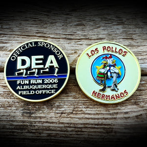 Official DEA Albuquerque Field Office Fun Run Coin - Breaking Bad