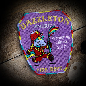 Dazzleton America Fire Department Patch Little Kid Boomer Patch #2