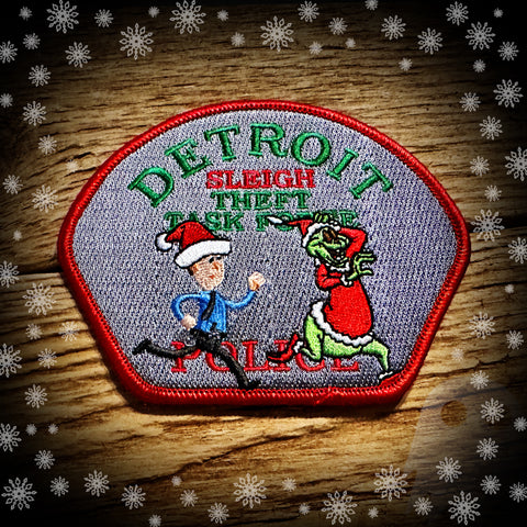 Detroit, MI Auto Sleigh Theft Task Force Police 2022 Christmas Patch - Authentic HOHOHO