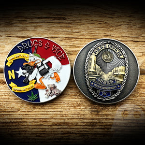 Dunn, NC Police Department Drug & Vice Unit Coin - Fundraiser