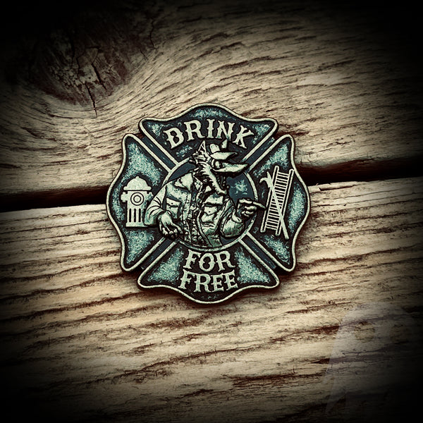 Fire Department Group Drink Coin