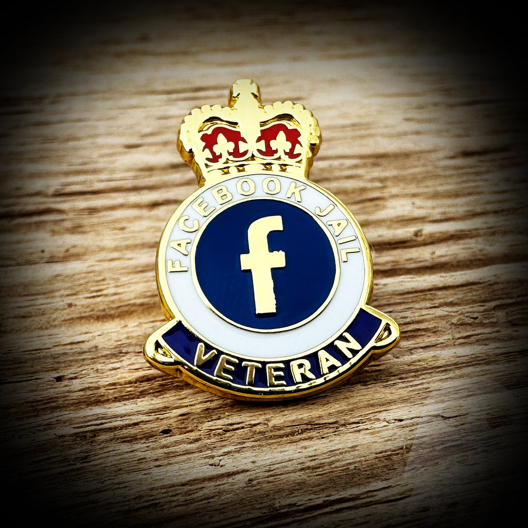 Facebook Jail Veteran Pin GHOST PATCH